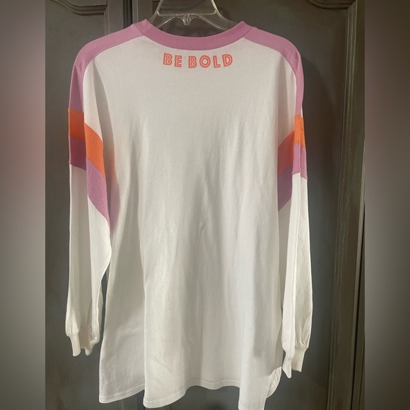 L-SPACE TO THE LIMIT TOP OVERSIZED RIBBED CUFFS COLOR BLOCKED SLEEVES - Picture 2 of 16